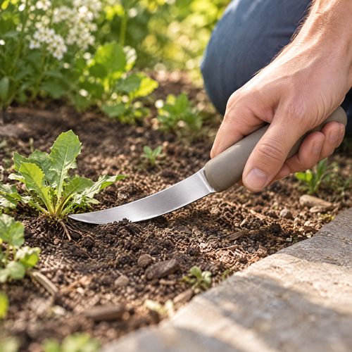 Dravellune™ Curved Garden Weeding Knife