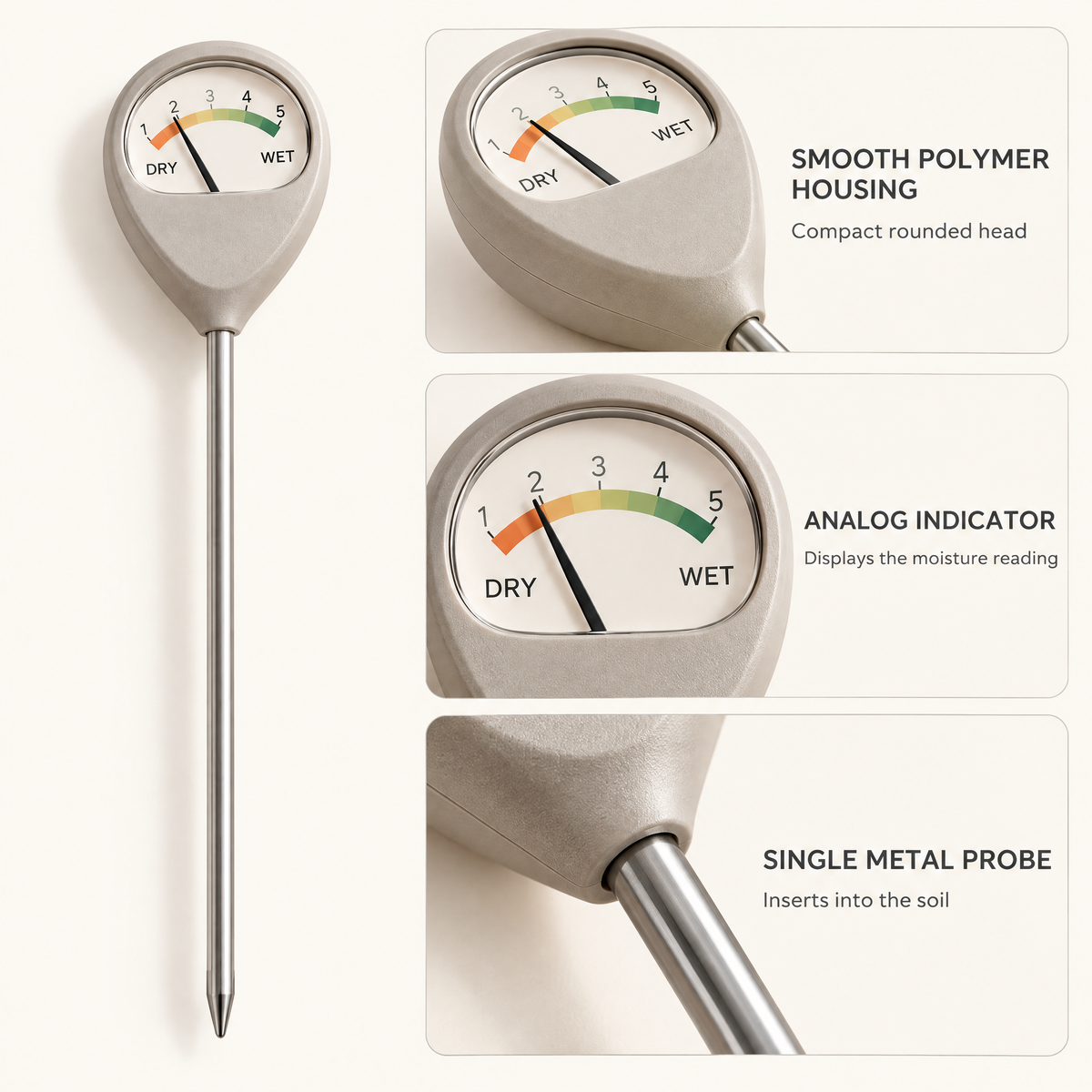 Dravellune™ Analog Soil Moisture Meter