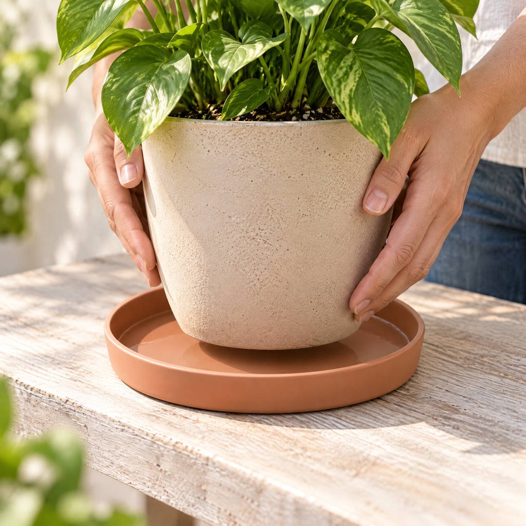 Dravellune™ Round Plant Pot Saucer
