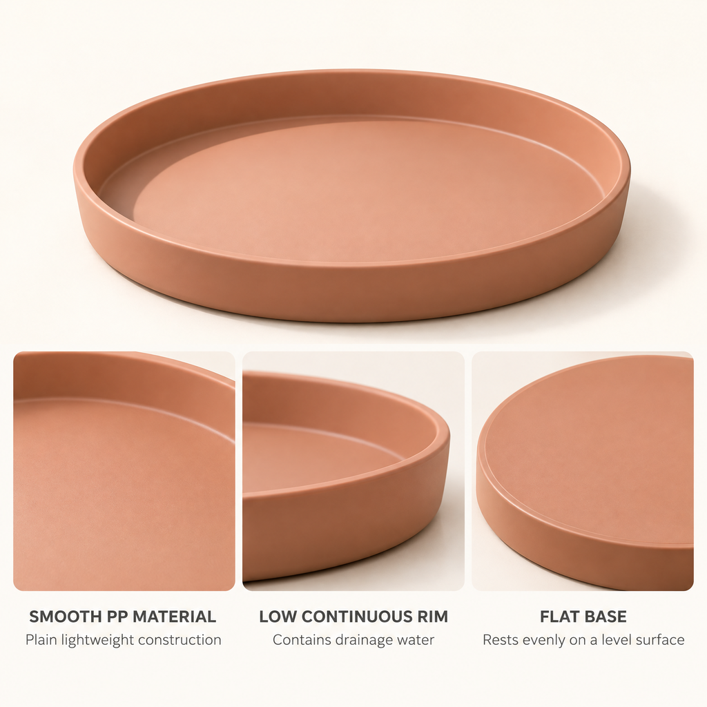 Dravellune™ Round Plant Pot Saucer